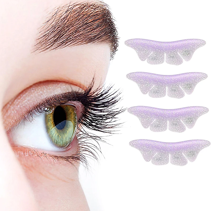 Silicone Glitter Butterfly Lash Lift Shields Eyelash Spacer Pads Lash Lifting Rods 3D Eyelash Curler Accessories Applicator Tool