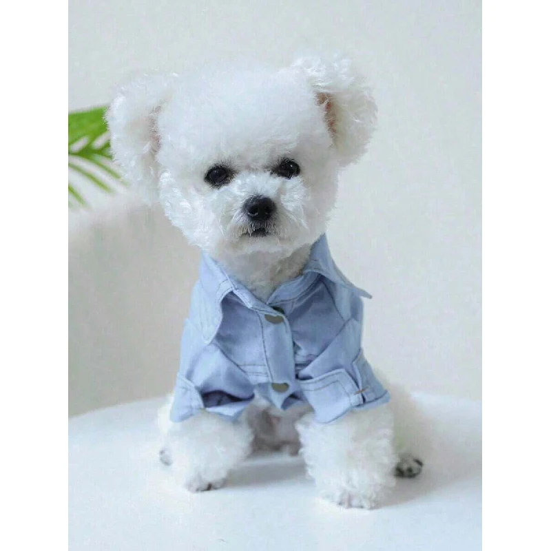 

PETCIRCLE 1pc Pet Clothes, Cute Effect Shirt Design Small Dogs & Cats, Suitable Teddy, Pomeranian, Chihuahua