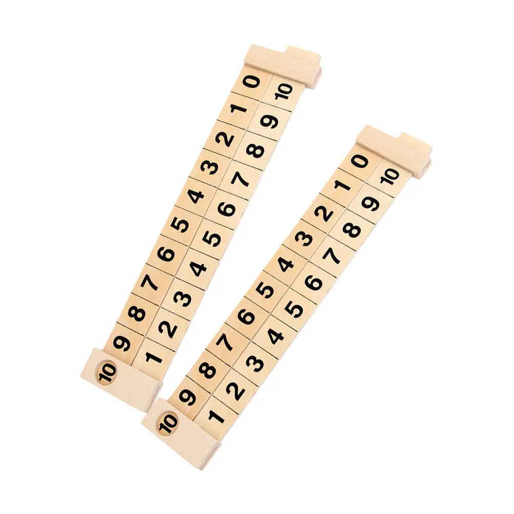 2 قطعة الرياضيات الحساب مسطرة خشبية 1-10 التعلم التعليمية السكك الحديدية تصميم التنمية المعرفية الذكاء التدريس المعونة
