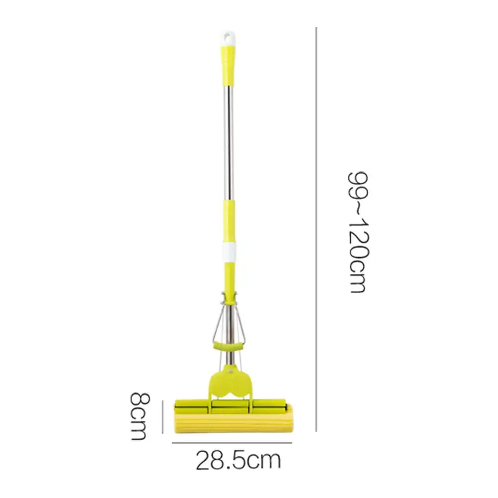 Floor Mop Sponge Mop Twist The Water Mop Microfibre Nozzle Flat Rotated Spray Self-squeezing without Hand Washing