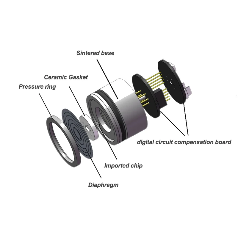 4-20mA Digital Diffused Silicon Oil-Filled Pressure Sensor Core with Isolation, Liquid/Gas Pressure Transducer No Debugging