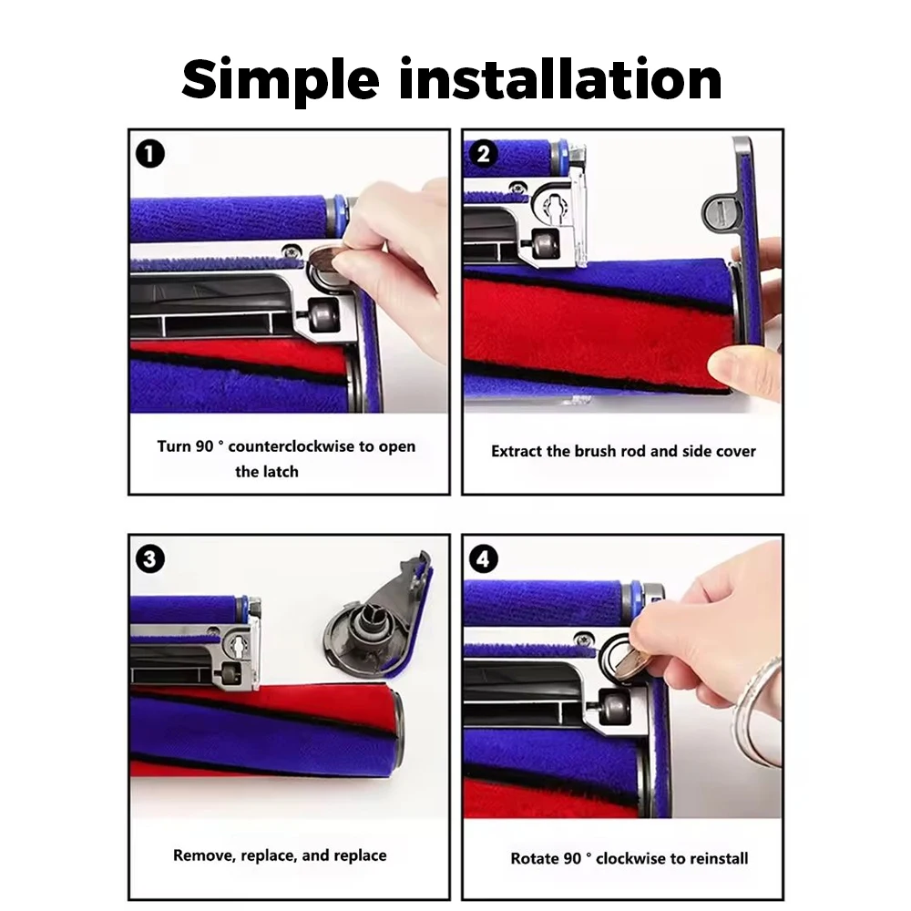 Roller Brush Bar End Cap Cover For Dyson V6 V7 V8 V10 V11 Vacuum Cleaner Replacement Parts Roller Brush End Side Cap Side Cover view 6