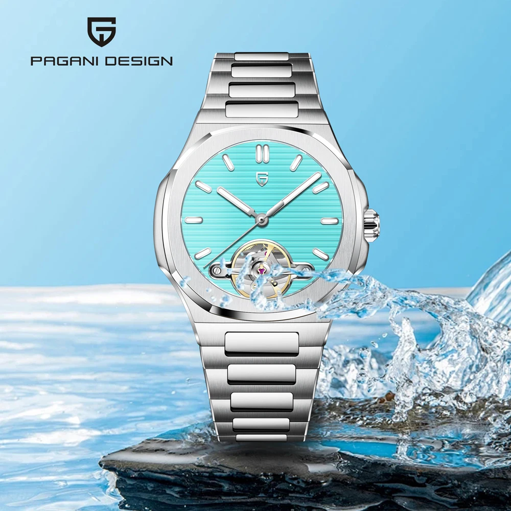 

PAGANI DESIGN Watches 2025 New Skeleton Tourbillon Men's Top Luxury Mechanical Automatic Watches For Men Sports Stainless Steel