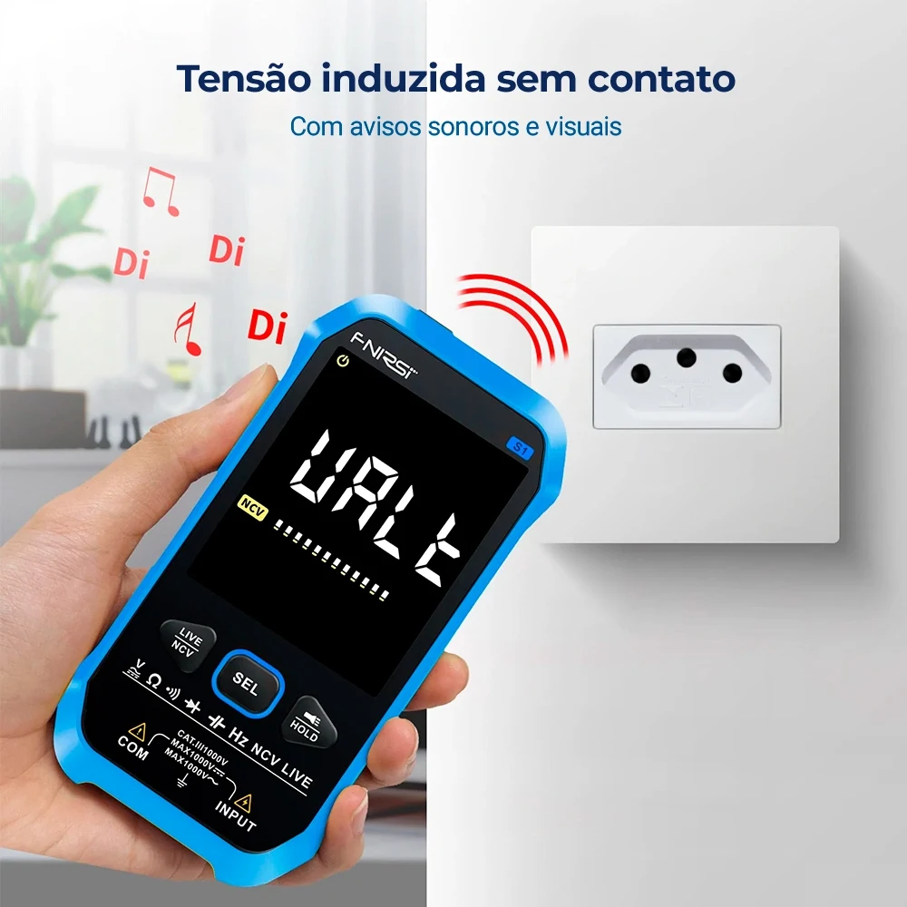 FNIRSI S1 مقياس متعدد رقمي صحيح RMS 9999 NCV التهم USB-C