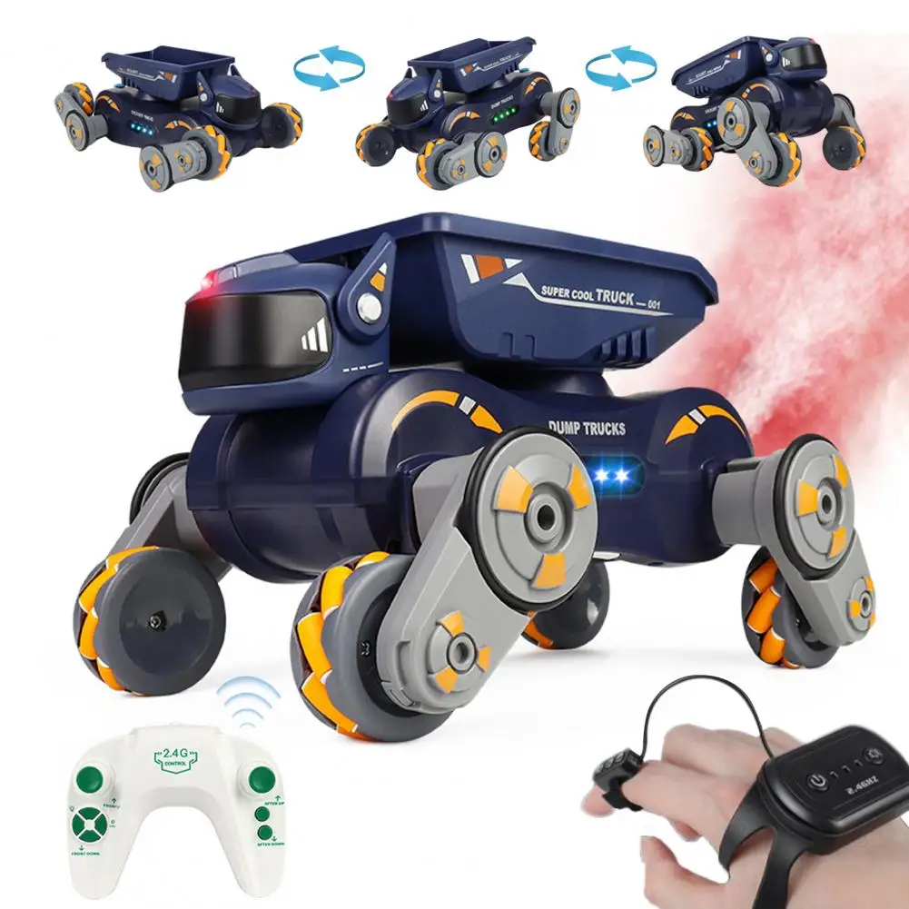 360-Grad-Drehung Rc-Auto Elektrisches Rc-Stunt-Auto mit leichter Musik Gestenerkennung Roboter Hundespielzeug 2,4 GHz Fernbedienung für Kleinkinder