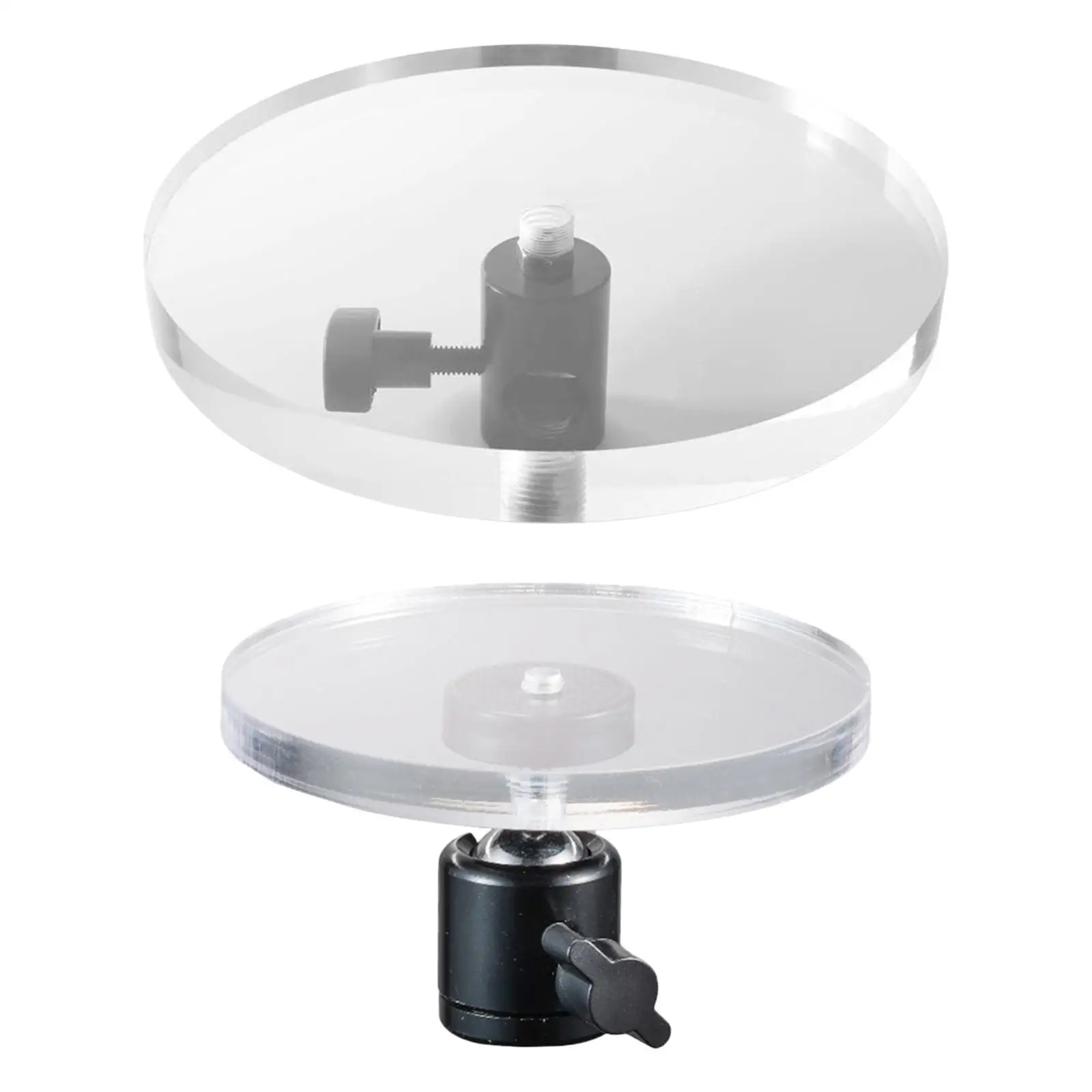 Round Acrylic Riser Display Stand Holder Countertop Thread Adapter Acrylic Block Photography for Closet,Dolls,Bangles,Anklets