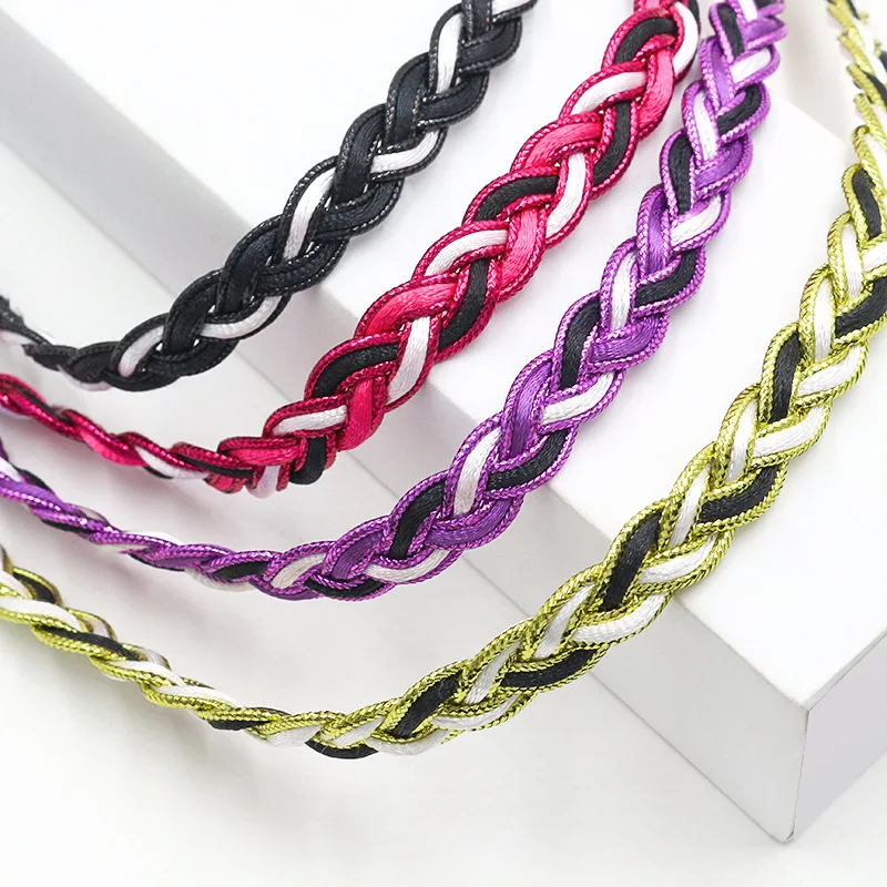 5yards 1.2cm gold and silver centipede lace three-color small fragrant herringbone braid webbing bag hat handbag decoration