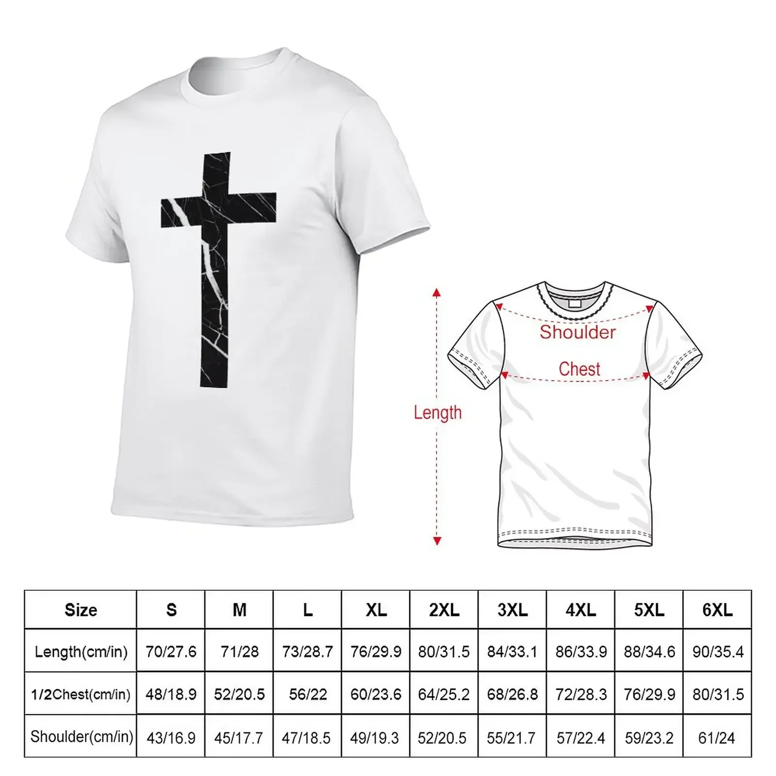 Christian Cross T-Shirt oversizeds Short sleeve tee mens graphic t-shirts hip hop