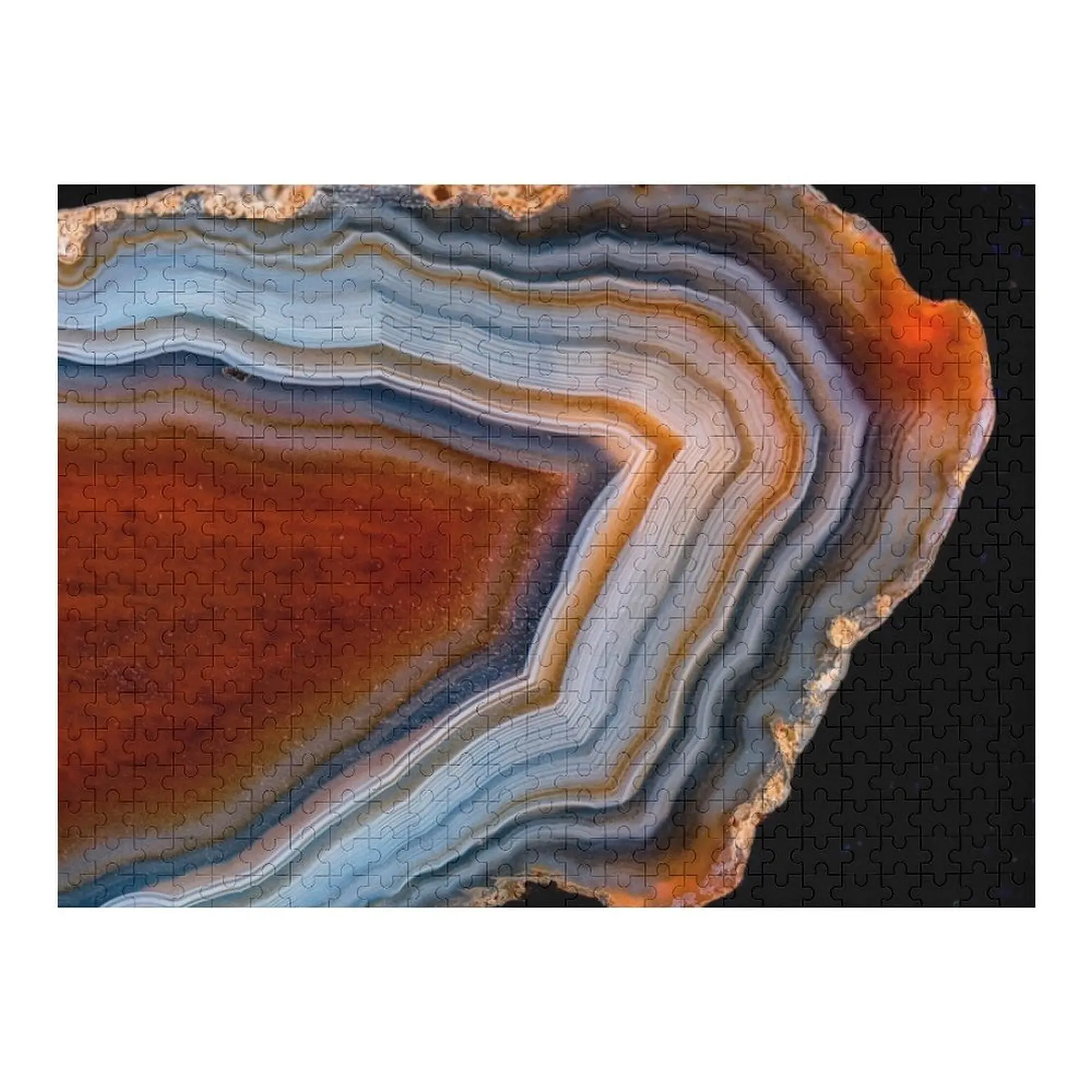 Layered agate geode 3163 Jigsaw Puzzle Wood Photo Personalized Wooden Animal Adult Wooden Puzzle