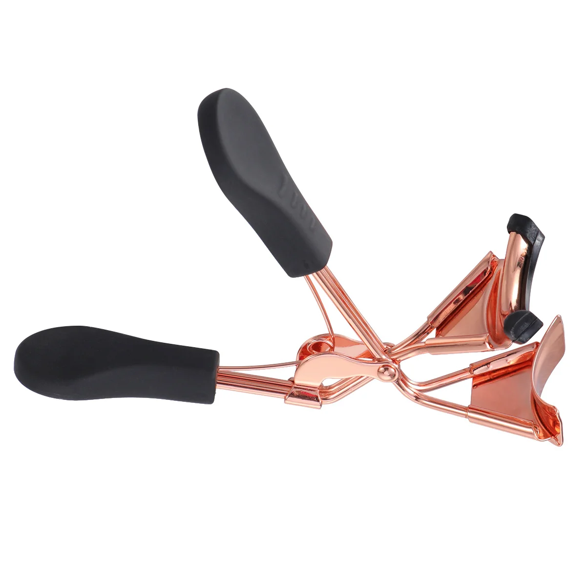 

Premium Eyelash Curler in Rose Gold Lash Curling Clip with Non Slip Handle Rubber Cushion for Safety Portable Makeup Curler Tool