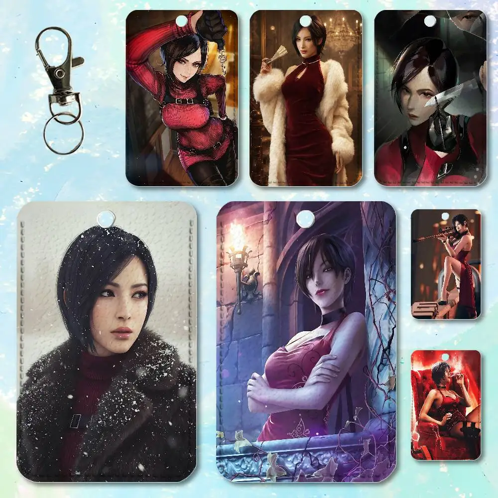 

Ada Wong R-Resident E-Evil Custom Access Card Case Leather Card Holder Transportation Card Case Gifts