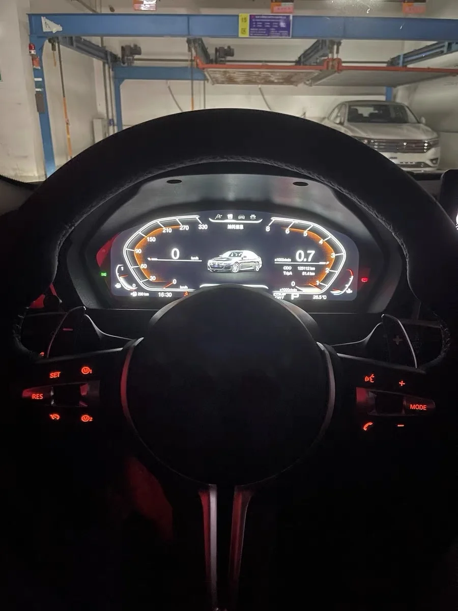 Fotografia 5: Painel de Instrumentos Digital de 12.3'' para Série 3 E90 E91 E92 2005-2012, Velocímetro e Tacômetro para Painel de Carro
