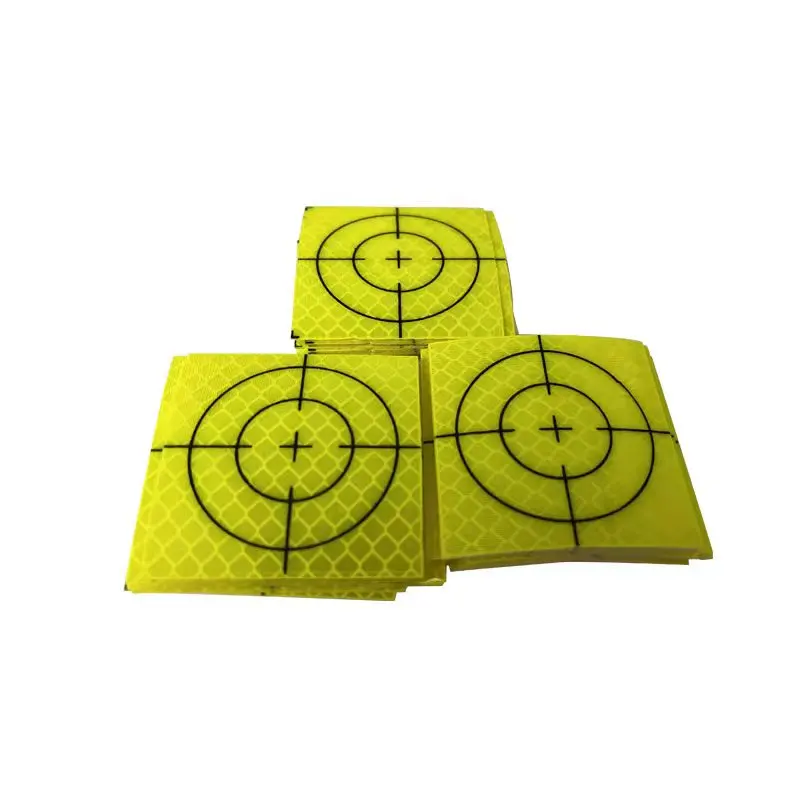 100pcs Size 60x60mm 20 30 40 50 mm Reflector Sheet For Total Station Survey Geography Fluorescent Green Sheet Reflective Sticker