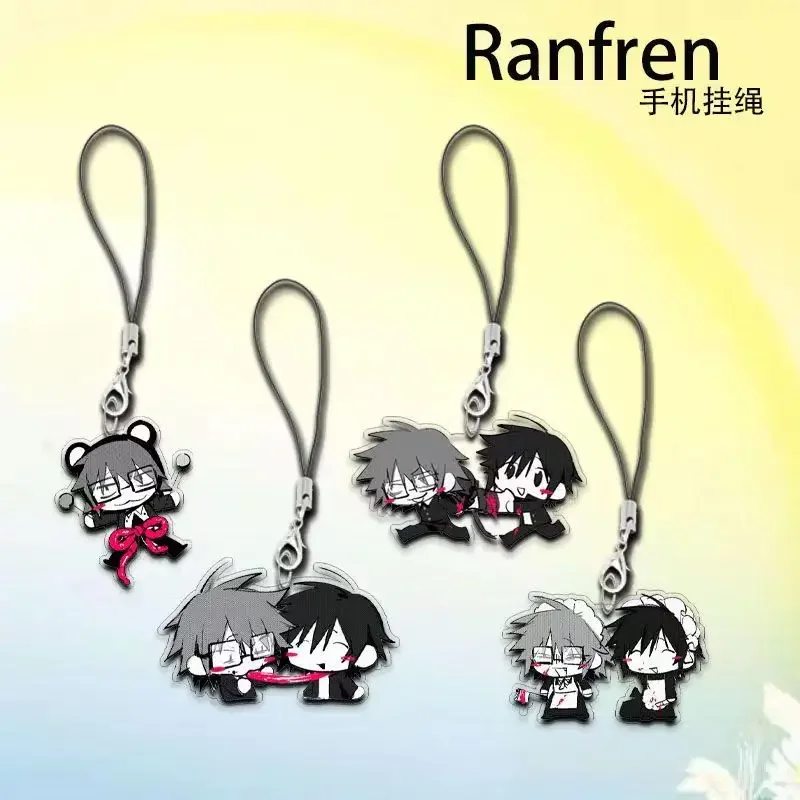 Ranfren Keychain Cosplay Acrylic Figure Pendant Keychains Cosplay Keyring Jewelry Gift