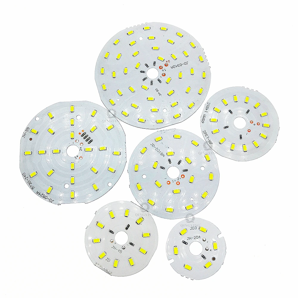 10pcs 5V Light Board 3W 5W 7W 9W 12W 24W 36W 40W 50W 60W White Color 46mm-186mm LED Lamp Panel For Spotlight Ceiling Light