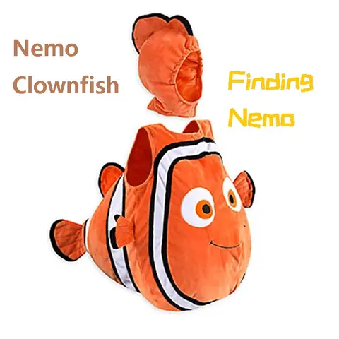 Finding Nemo Clownfish cospaly costume Pixar Animated Film Nemo clothing Halloween Christmas party