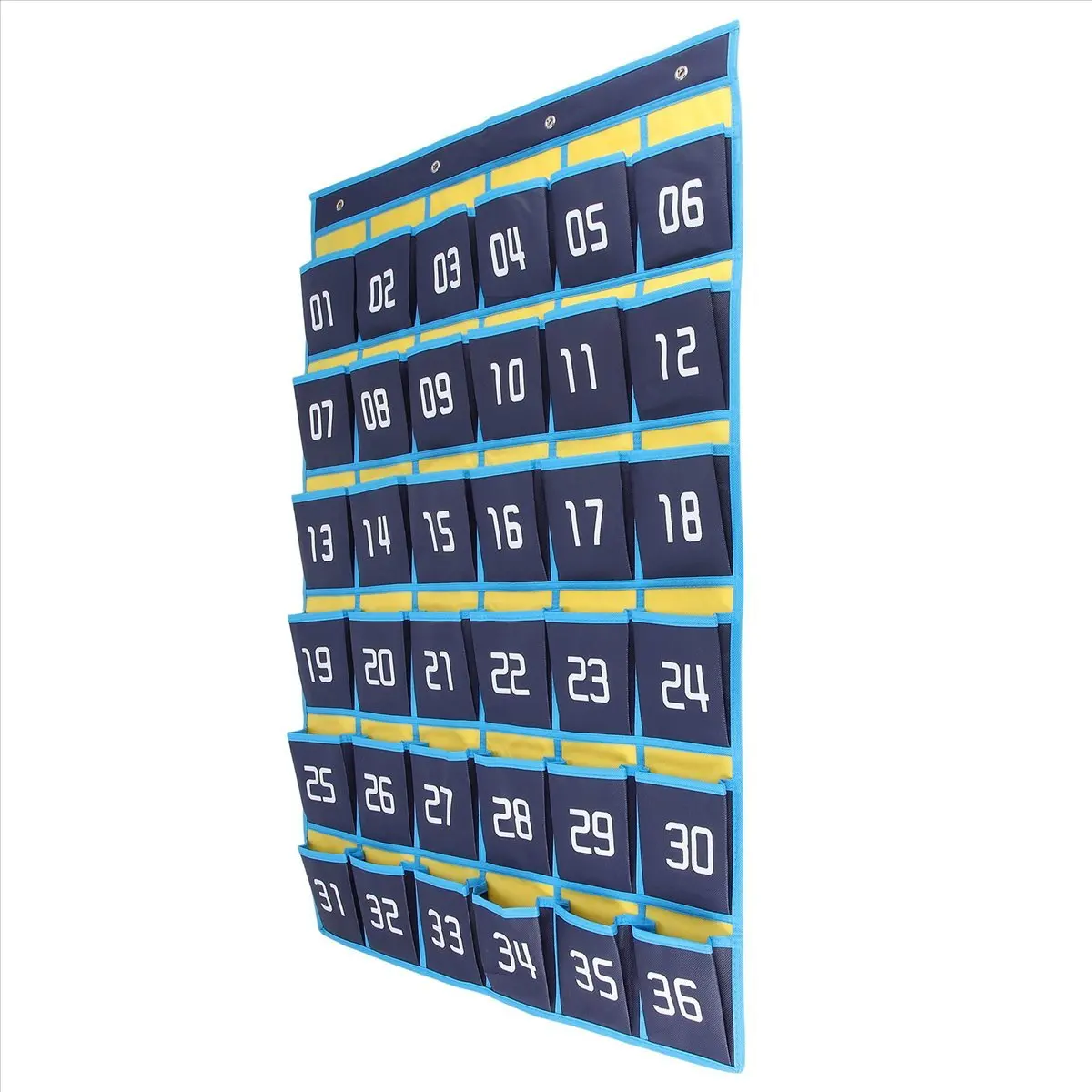 KSOL 36 Numbered Pockets Chart Cell Phone Hanging Organizer Hanging Storage Bag for Classroom Calculator Mobile Phone Holders