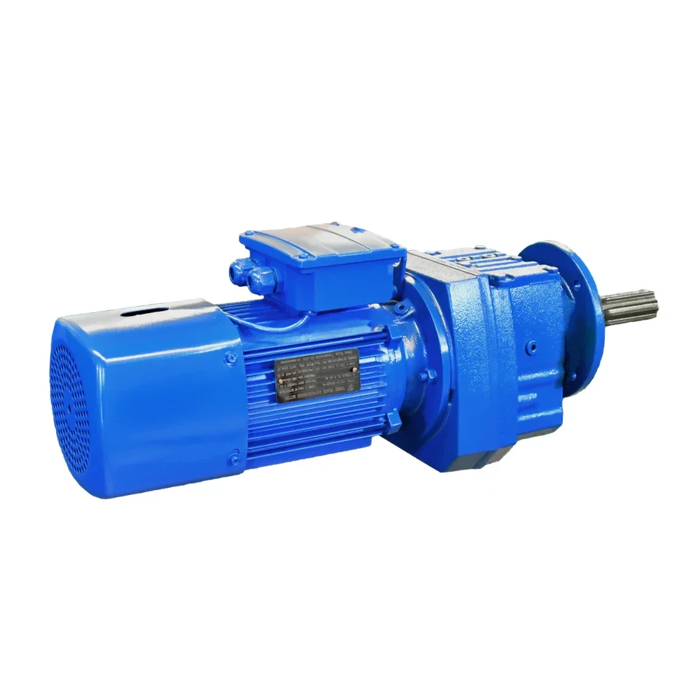 Wide range of applications hardtooth surface gear R series reducer a variety of models are available R47 reducer for elevator