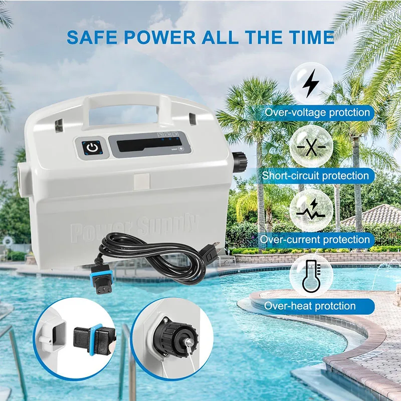 For Dolphin Pool Cleaner Power Supply 180W Replacement for 9995672-US-ASSY –Works with Nautilus CC Plus, DX3, Neptune, Quest