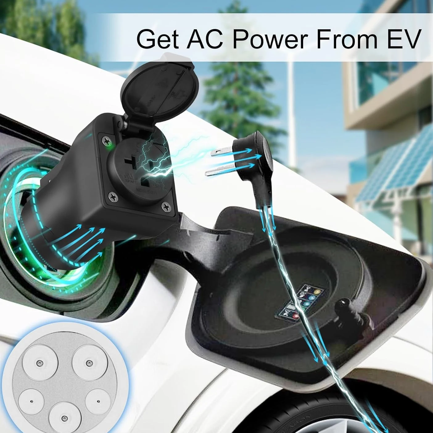 JNTIMUYA New energy vehicles Discharging equipment Type1 J1772 3.5KW 16A 220V Socket Electric Car V2L For BYD Hyundai Kia Ford