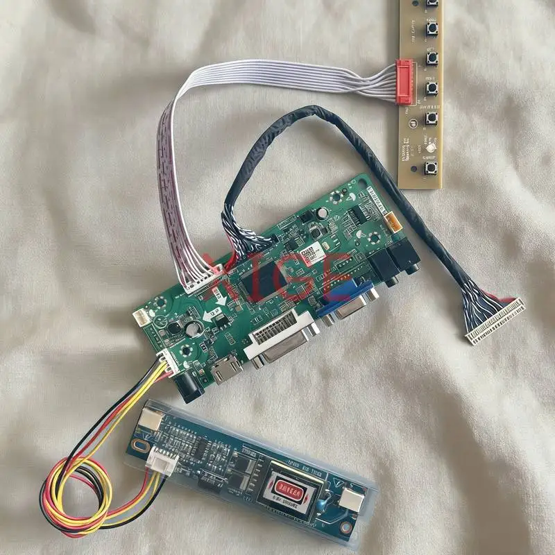 

Комплект платы контроллера драйвера экрана для CLAA215FA03 LTM230HT02 M215H1 M216H1 DIY VGA DVI HDMI 1920x1080 1920*1080 30Pin LVDS 2CCFL