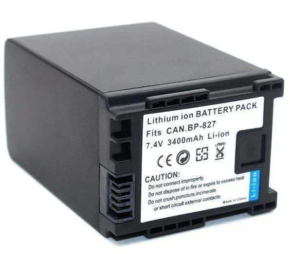 

3400mAh BP-827 Polymer Lithium Battery Suitable for Canon S30 M40 BP808 BP809 BP819 Digital Camera Full Decoding