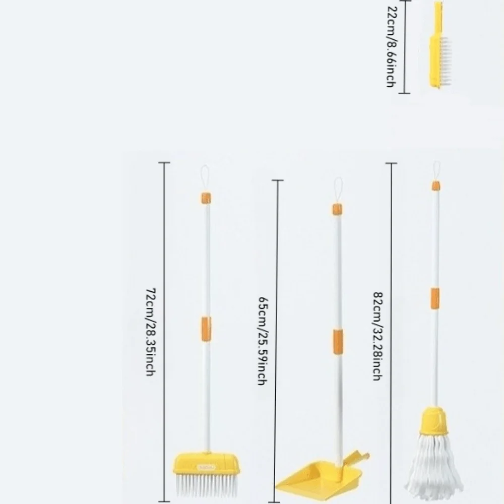 Set di strumenti per la pulizia realistici per bambini: mini mop e forniture per spazzare per ragazzi e ragazze, giochi di finzione, giocattoli per le pulizie, regalo di Natale