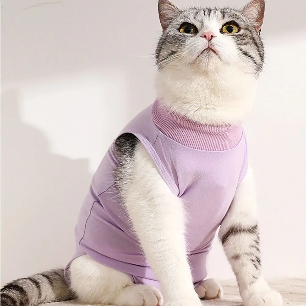 Jumpsuit Cat Weaning Suit New Anti-licking After Surgery Cat Sterilization Suit Clothing Vest Kitten Recovery Clothes For Pet