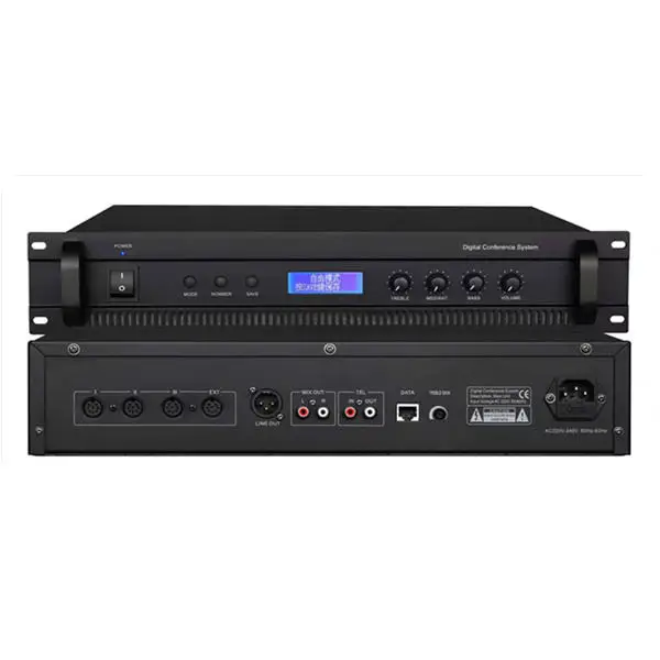 Digital Multifunctional Wired Conference Host with High-definition Display Screen Discussion System for Conference Room