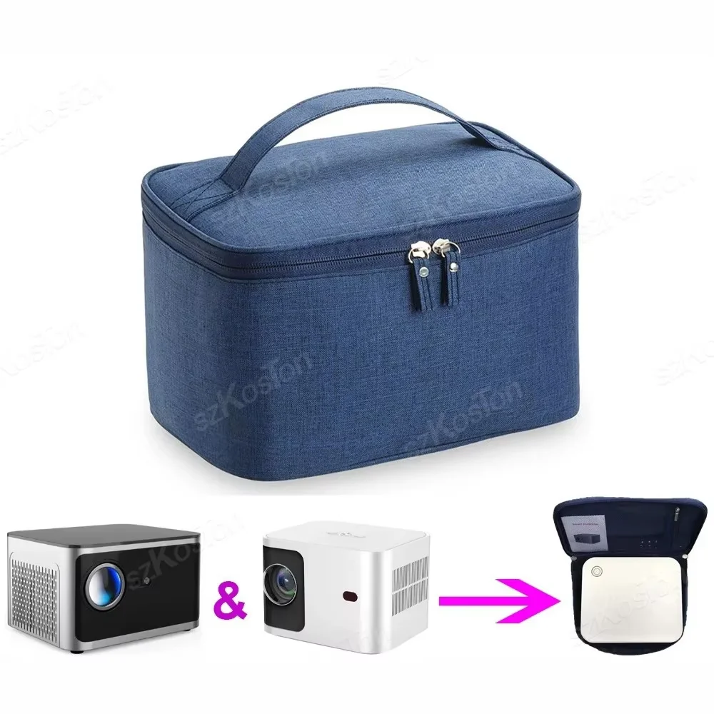 

Smartldea HY350 Projector Bag Also for Cube Shaped Projector As TD91 Carry Bag Thick Pearl Cotton Projector Storage Travel Bag