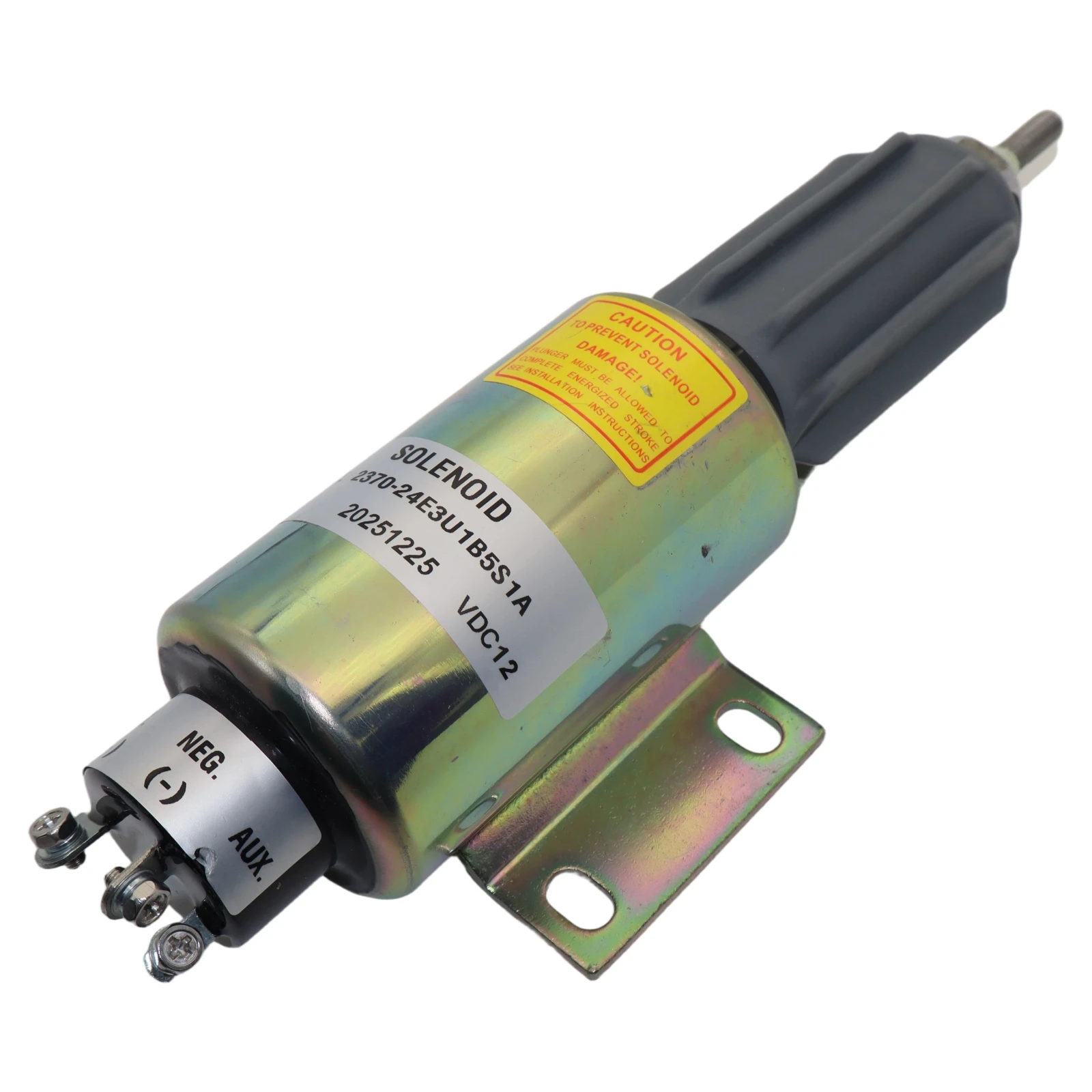 12V Fuel Shut Off Solenoid 2370-24E3U1B5S1A 237024E3U1B5S1A For Woodward Diesel Engine