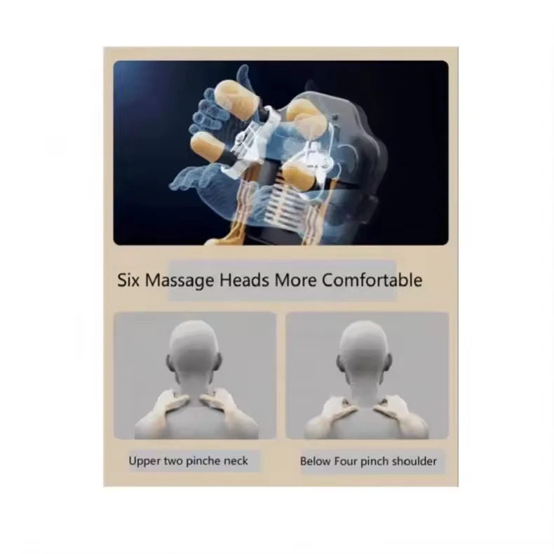 Smart Library Electric Neck Massager With Heat Rechargeable Pain Relief Device For Neck, Shoulders & Back