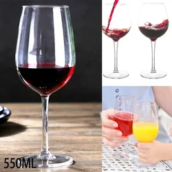 Red Wine Glass Cup Goblet Plastic Transparent Unbreakable  Wine Glass Cups Bar Camping Party Goblet 320/550/580ML