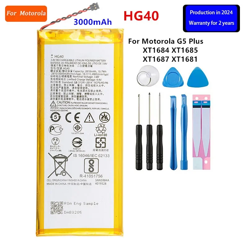 Original Battery For Motorola Moto G8 Plus G 3rd G3 G4 G5S Plus G5 G6 J G7 G8 G9 G10 Plus Power Play G9 Play Phone Batteries