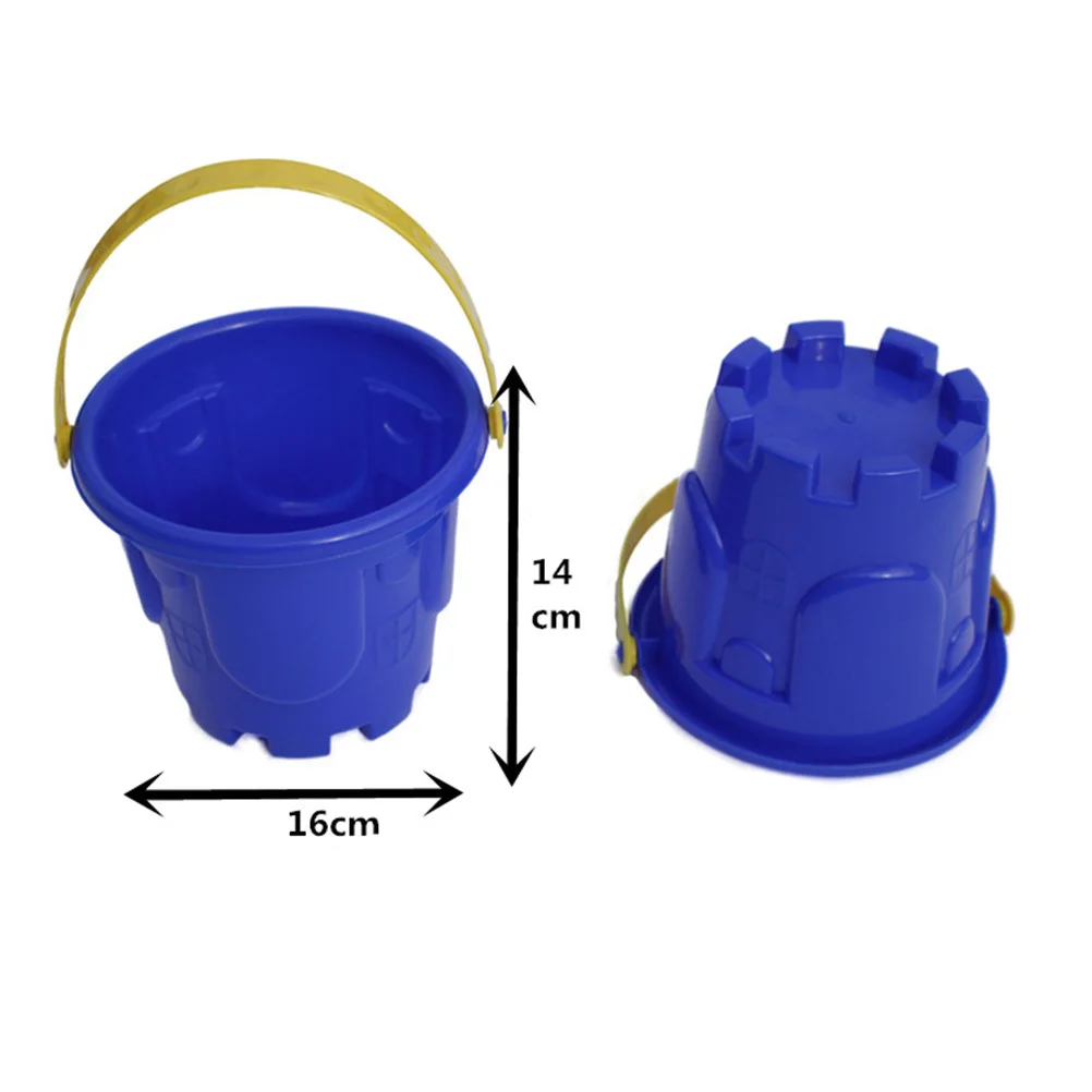 4 stuks kinderen strandemmer set veilig duurzaam plastic sandcastle spel outdoor zandbak activiteit kinderen strand speelgoed