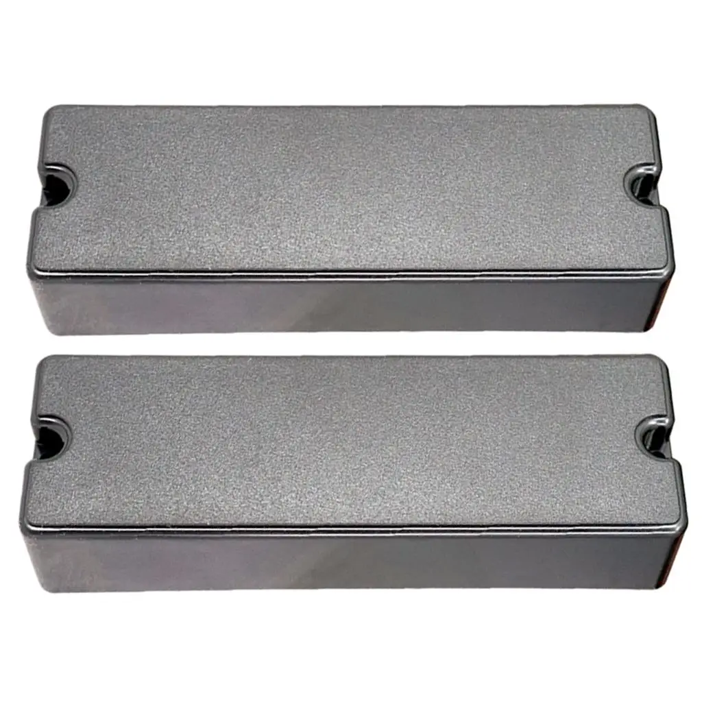 Bass Pickup Cover Sealed Design Humbucker Protector 2 Screw Holes for 6 Strings Electric Bass Bridge and Neck
