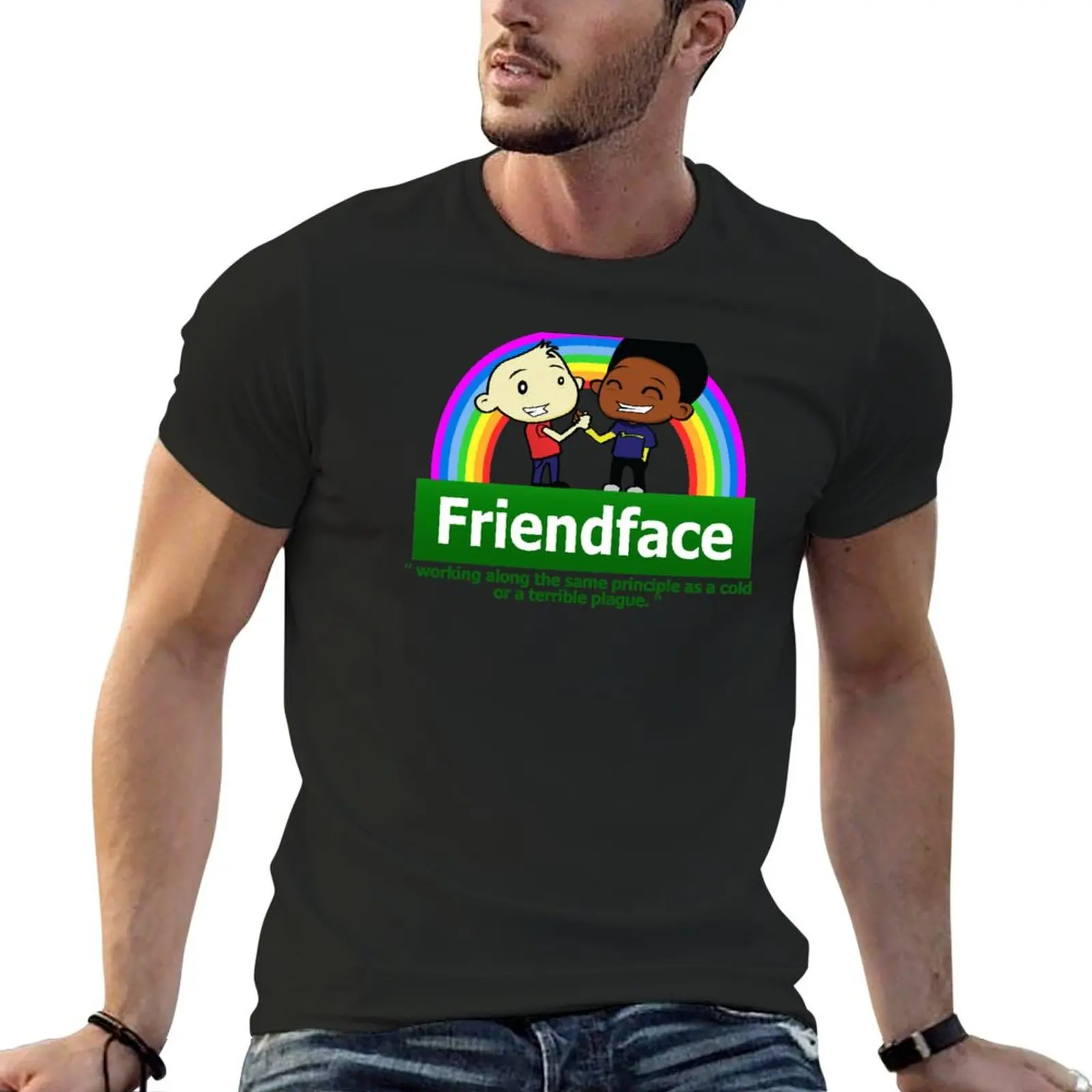 

IT Crowd Friendface T-Shirt cheap stuff korean fashion designer shirts vintage graphic tee men workout shirt