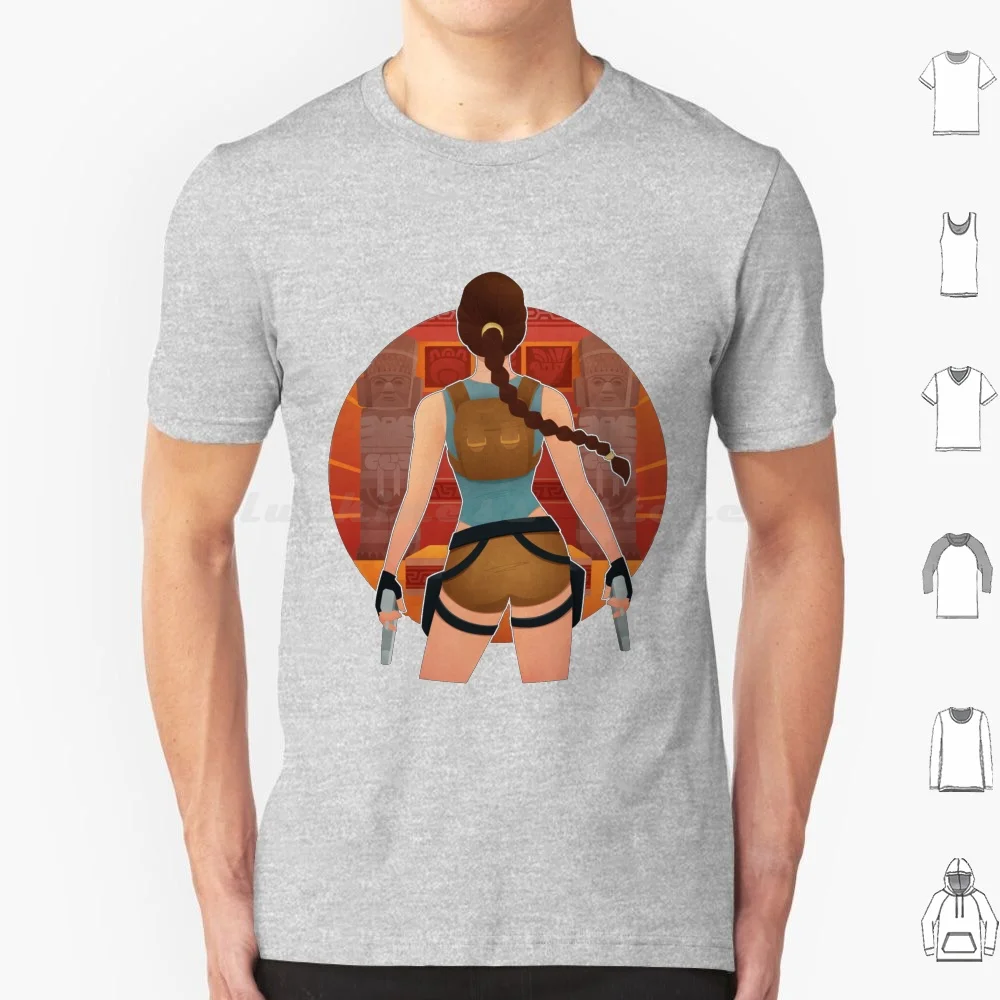 

The Tomb Of Qualopec T Shirt Big Size 100% Cotton Lara Croft Tomb Raider Tomb Raider 2 Tomb Raider 3 Classic Tomb Raider