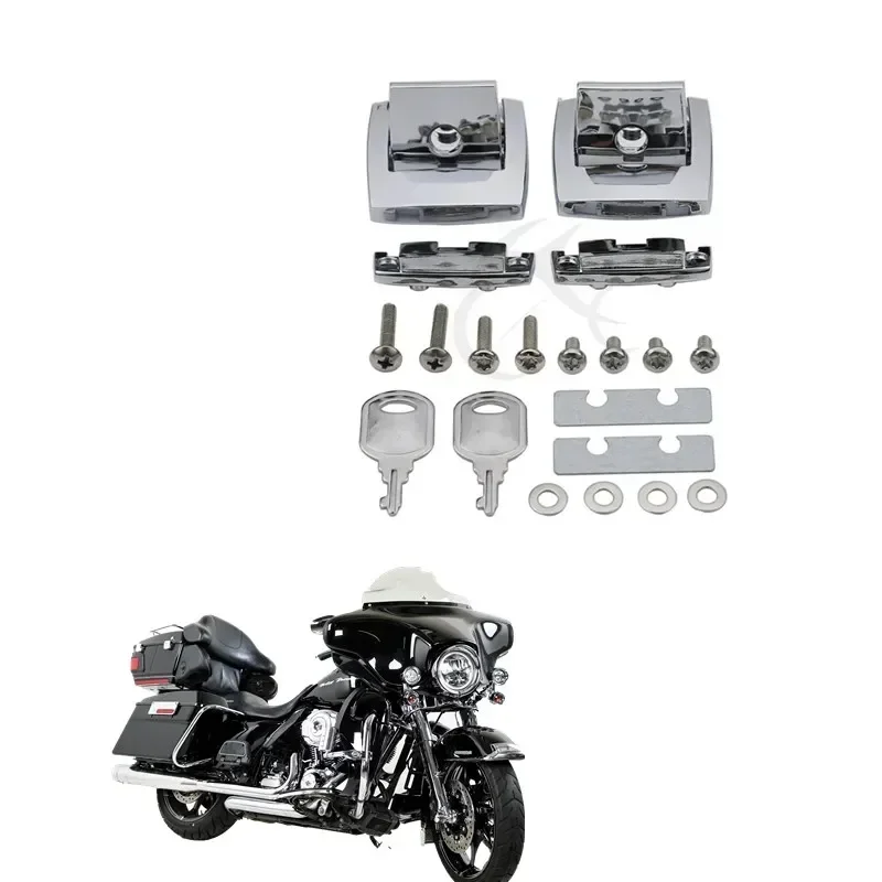 

Аксессуары для Мотоциклов Harley Touring Ultra Electra Glide Road King 1988-2013 2012, комплект крышек защелок, запчасти