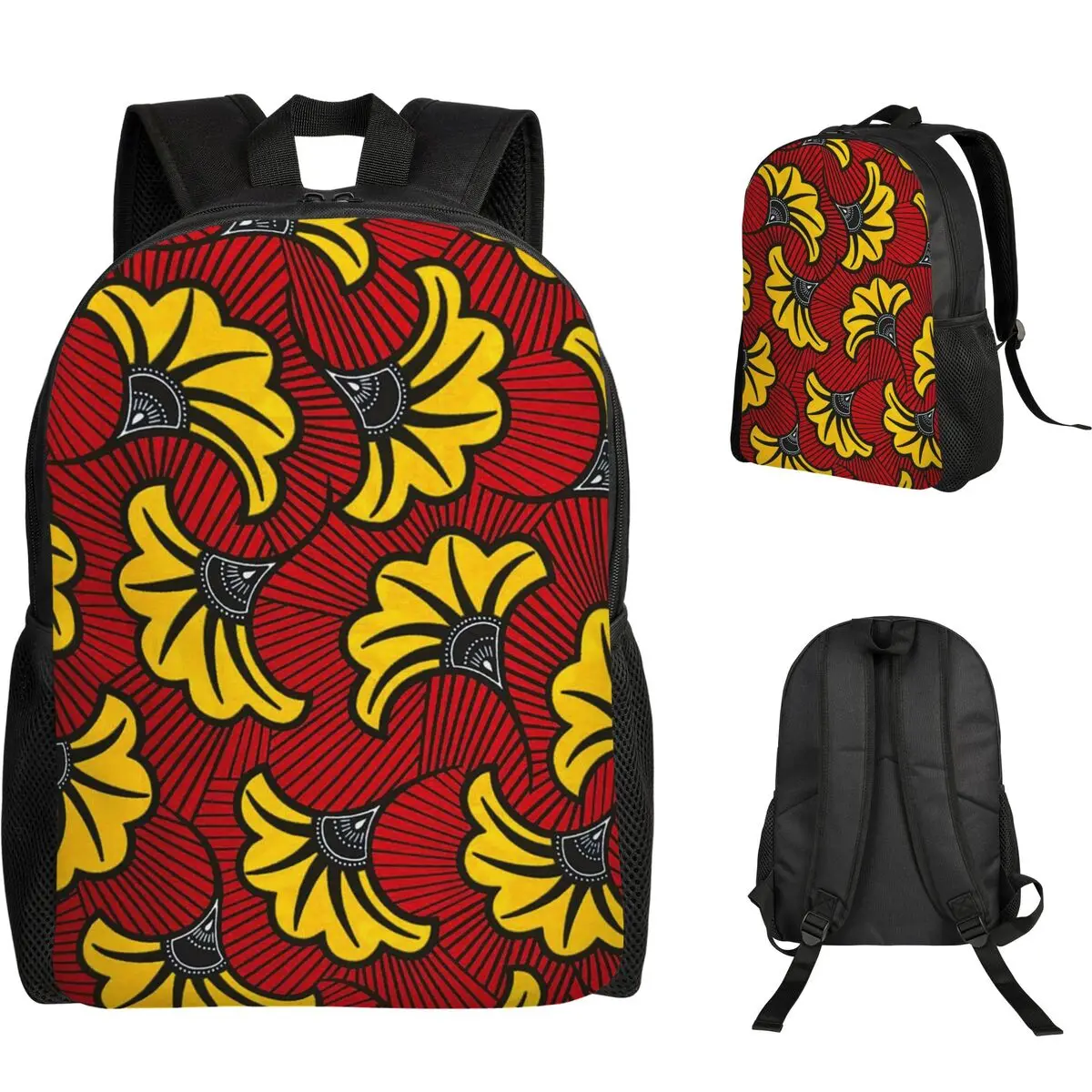 

Рюкзак из африканской ткани Анкара с восковым принтом для школьников и студентов, сумка для книг, школьная сумка, сумка для ноутбука, наплечная сумка