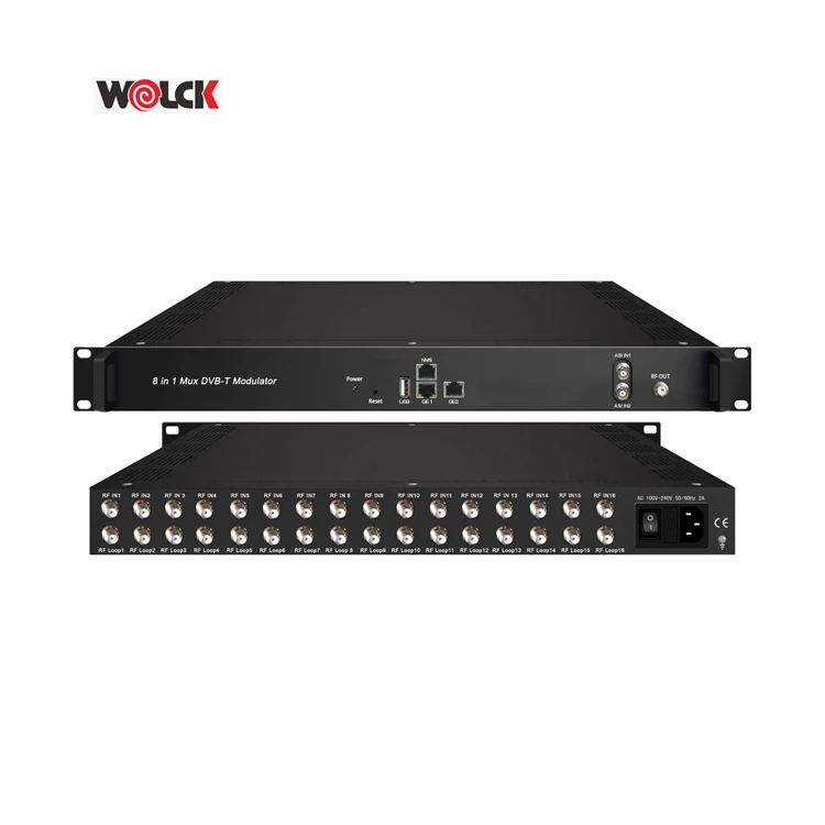 

Модулятор Mux-scrambling QAM 16 в 1 WK-3394T 16 в 1 24 в 1 тюнер к модулятору DVB-T