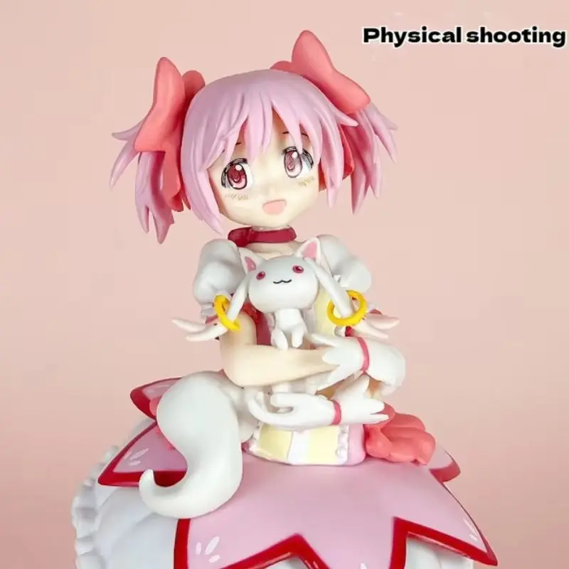 

23cm Anime Puella Magi Madoka Magica Kaname Madoka Character Model Action Figure Desktop Ornaments Decor Collectible Toys Gift