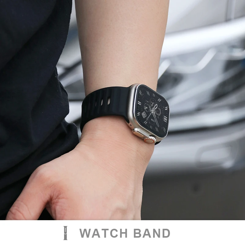 Silikonarmband für Apple Watch Band Ultra 3 49 mm 44 mm 45 mm 42 mm 41 42 mm 46 mm Sportuhrenarmband Iwatch Serie 11/10/9/8/se Armband – Detail 14