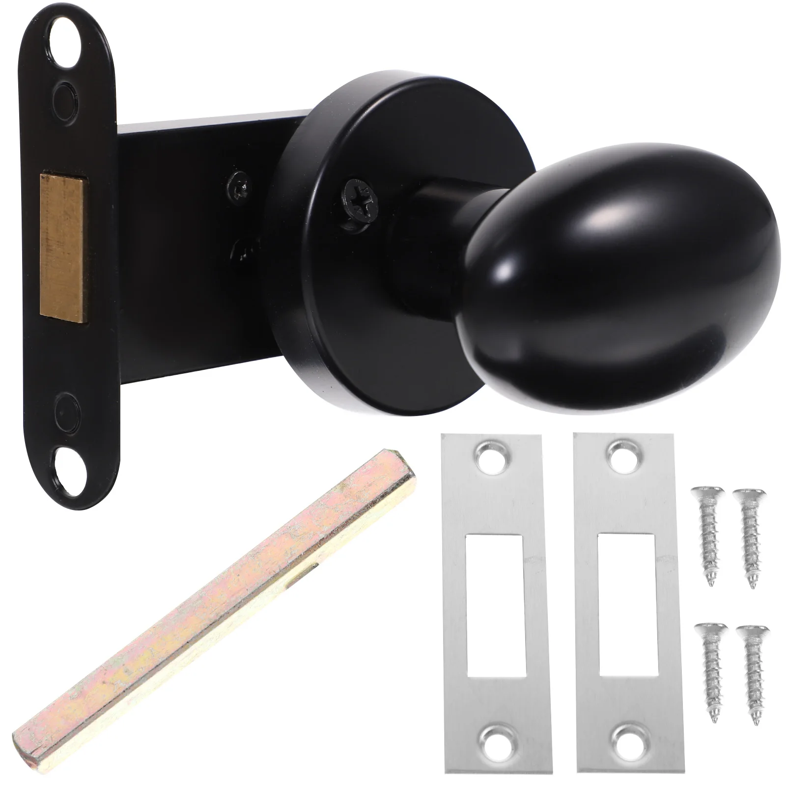 

Stainless Steel Invisible Door Lock Single Cylinder Deadbolt Round Lever for Bedroom Bathroom Doors Smooth Polished Durable Easy