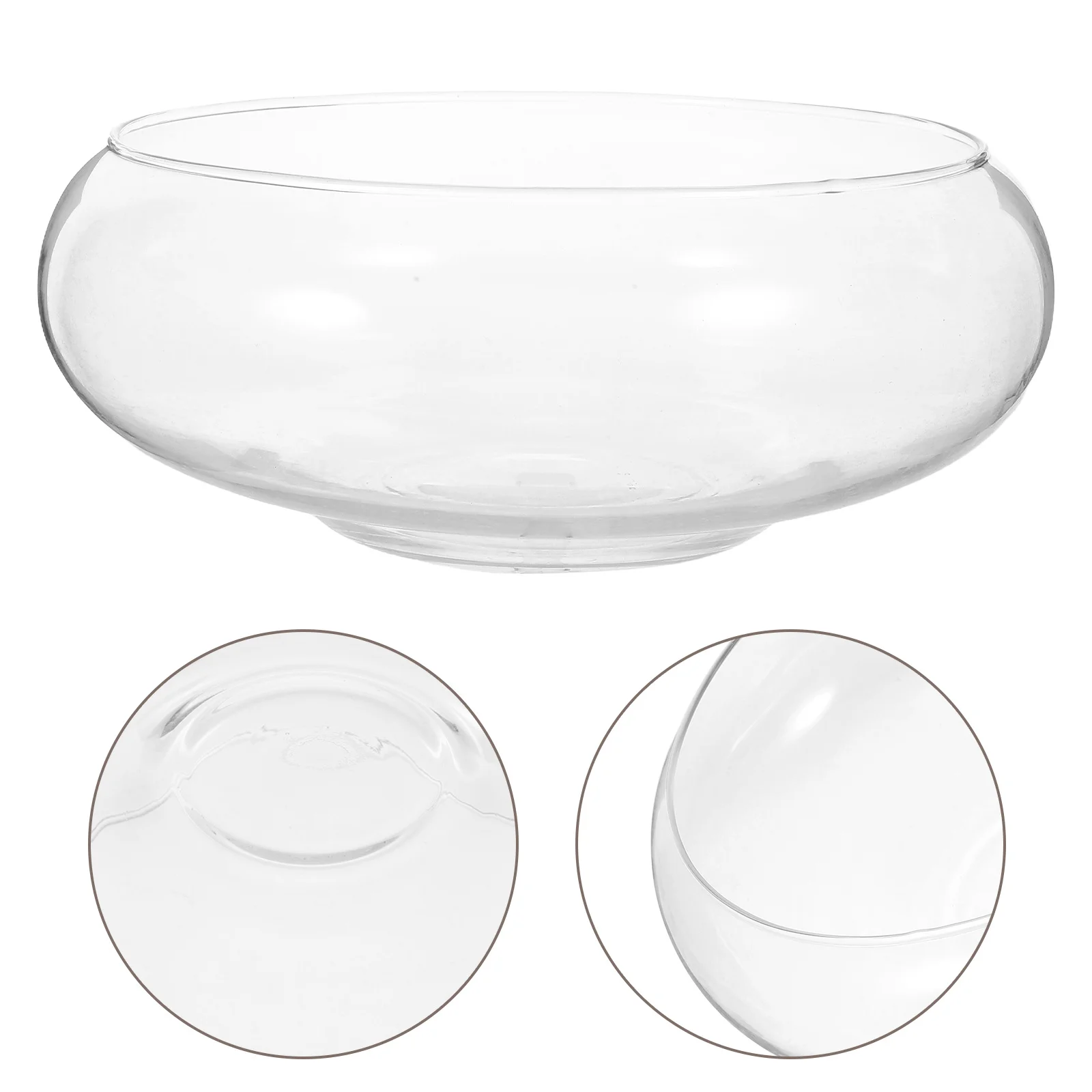 

Glass Clear Succulent Pot Transparent Flowerpot Ideal Home Office Balcony Decor Exquisite Design Small Plants Hydroponic