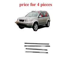 4 Pieces Black Outside Window Glass Rubber Seal for Nissan XTrail T30 2001-2006 Glass Protector for X-Trail 80821-8H300