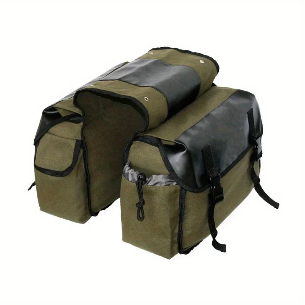 

Large Capacity Canvas Saddle Bag for Cycling Travel Outdoor Rear Rack Pannier Trunk Carrier Bicycle Bags