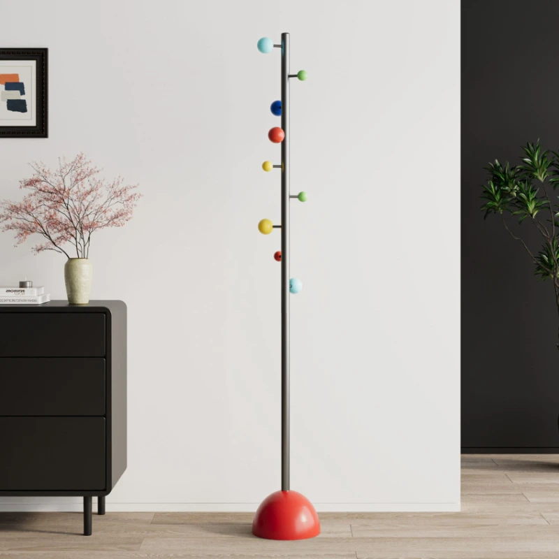 Colorful Standing Clothes Racks Bedroom Minimalist Floor Coat Racks Hallway Storage Clothes Hanger Aesthetic Room Furniture