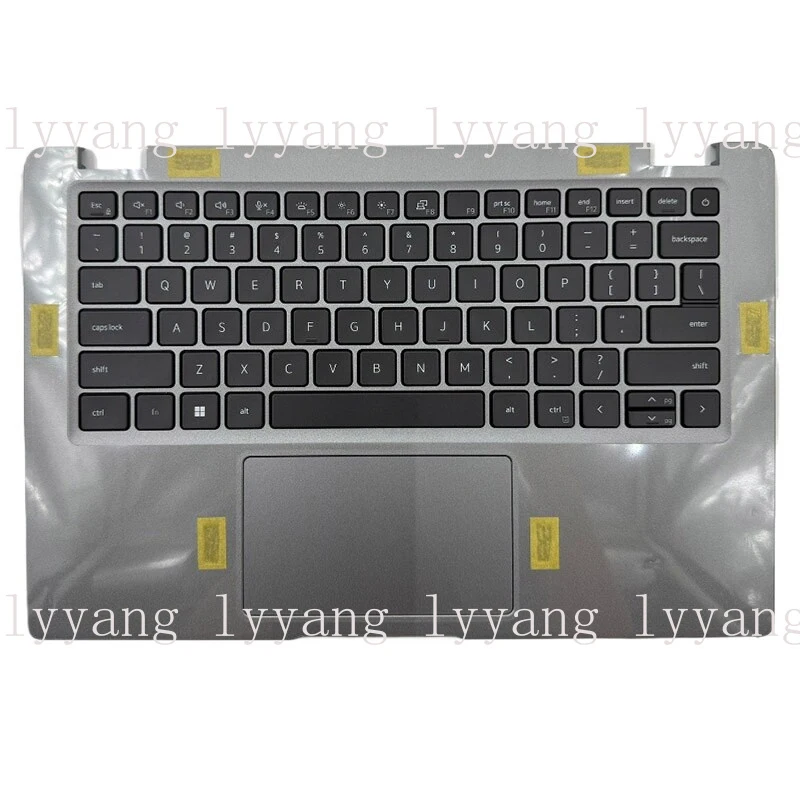 

f US Keyboard W/Baclight For Dell Latitude 5420 E5420 Palmrest Case Silver A20697