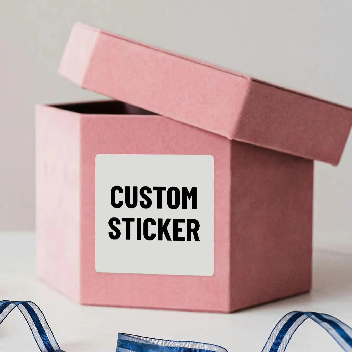 1/60/120/240 Custom Square PVC Stickers Waterproof Personalized for Party, Label, Packaging image 3